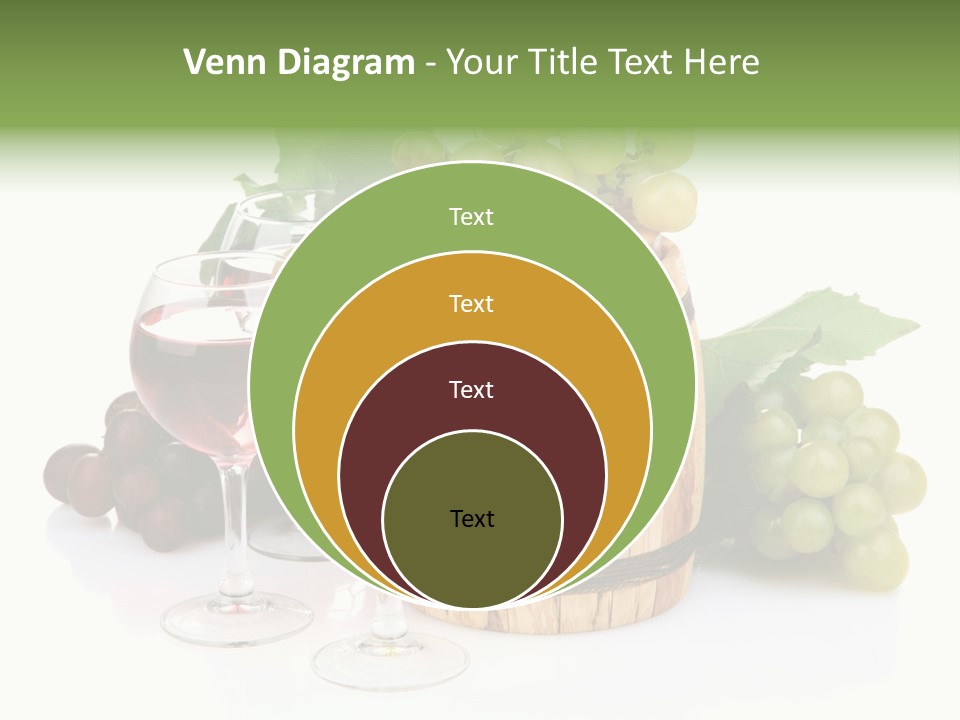 Assortment Pink Grapes PowerPoint Template