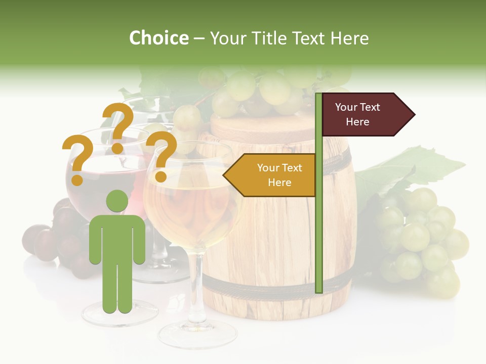 Assortment Pink Grapes PowerPoint Template