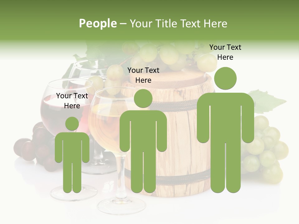 Assortment Pink Grapes PowerPoint Template