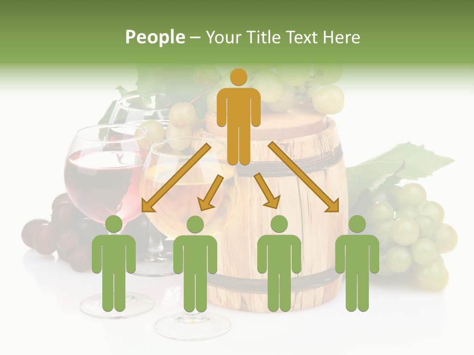 Assortment Pink Grapes PowerPoint Template