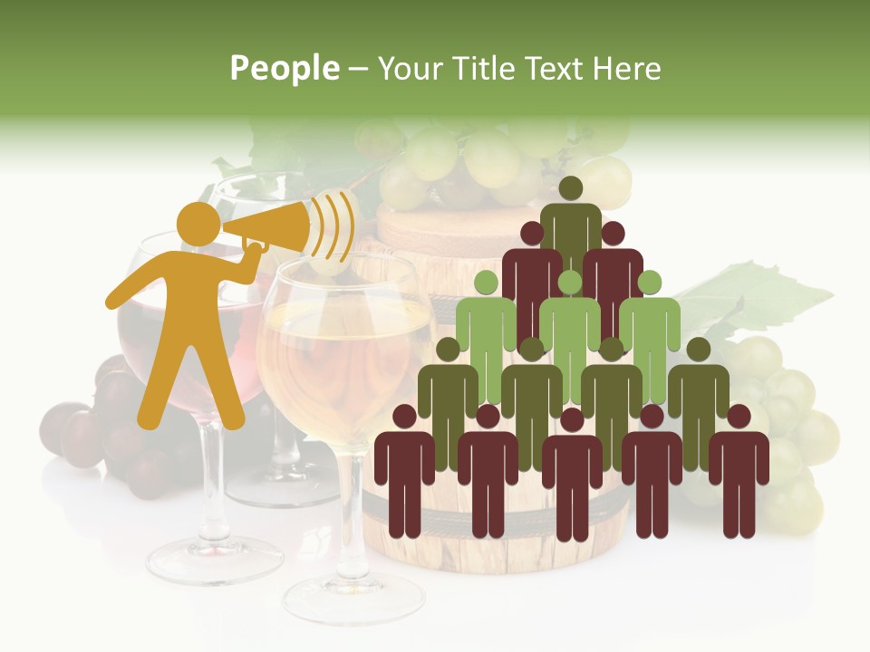 Assortment Pink Grapes PowerPoint Template