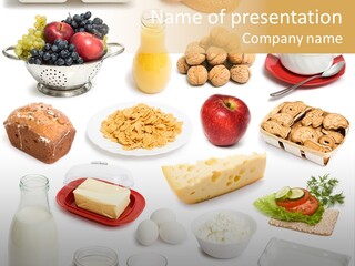 Cake Walnut Plenty PowerPoint Template