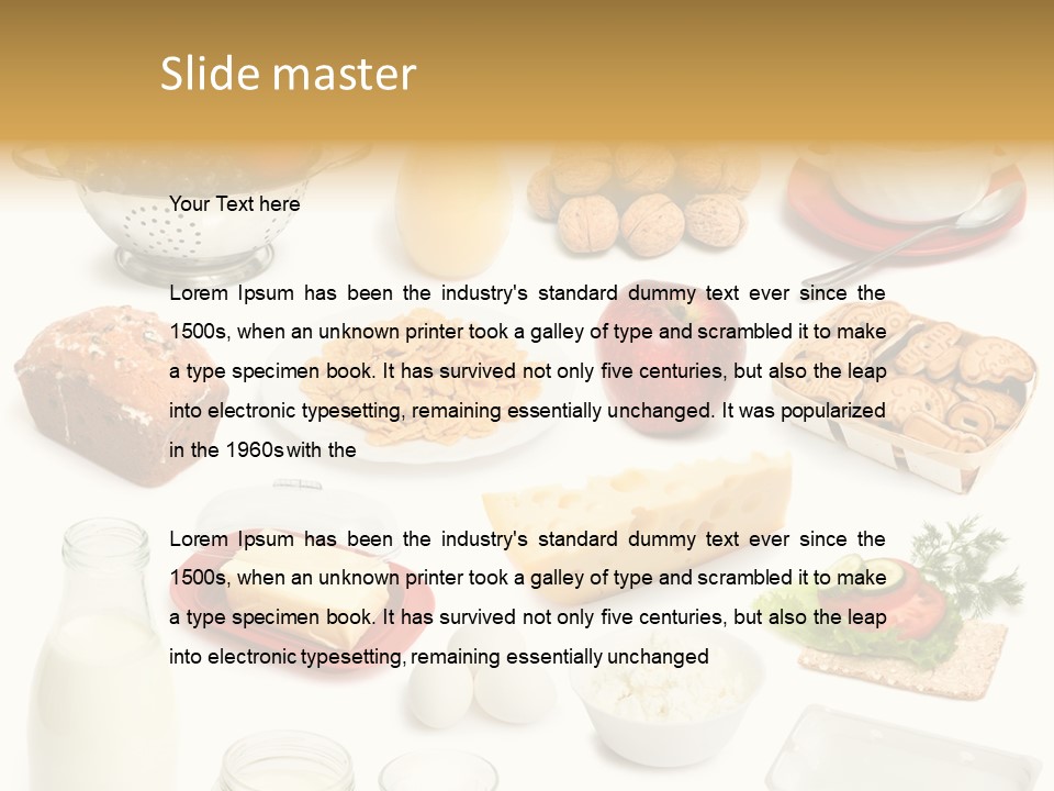 Cake Walnut Plenty PowerPoint Template