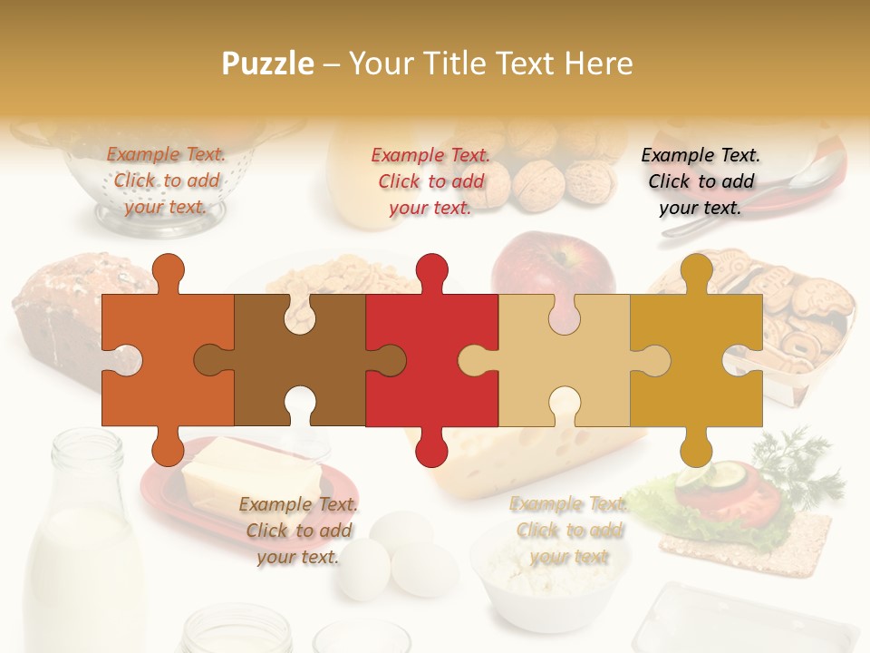 Cake Walnut Plenty PowerPoint Template