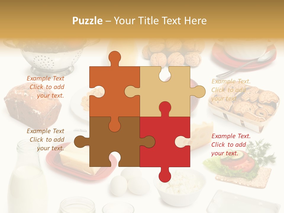 Cake Walnut Plenty PowerPoint Template
