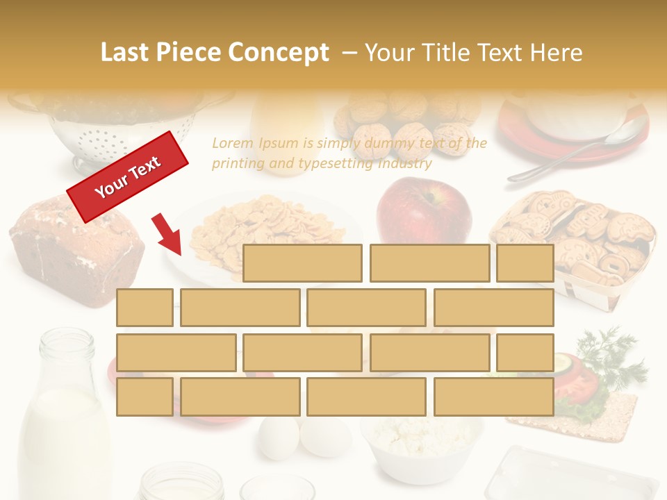 Cake Walnut Plenty PowerPoint Template