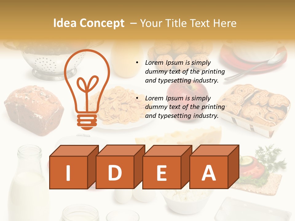 Cake Walnut Plenty PowerPoint Template