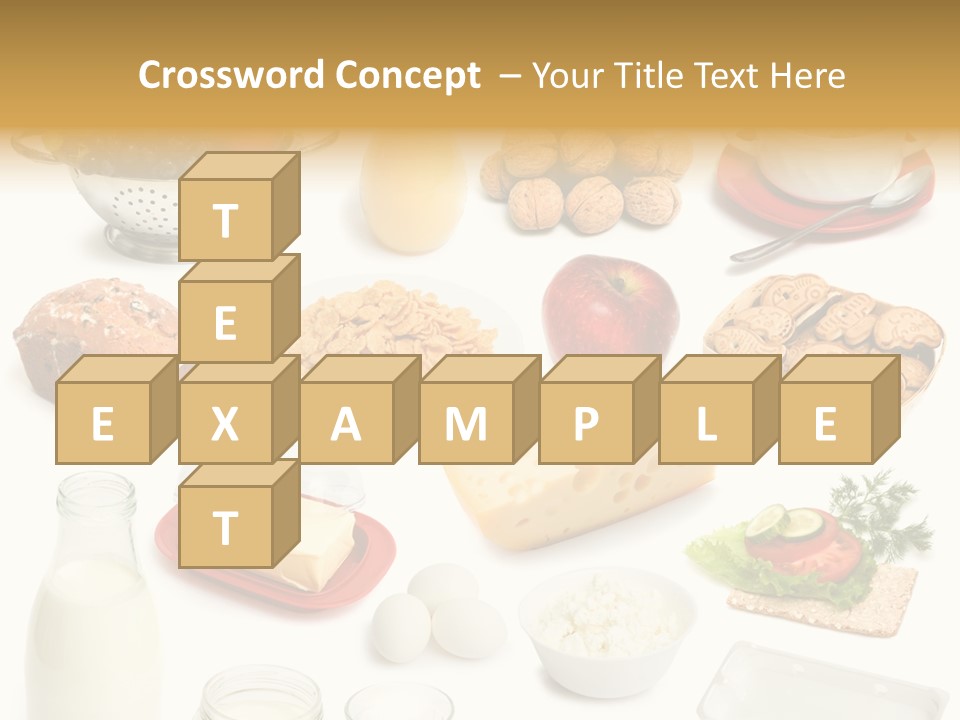 Cake Walnut Plenty PowerPoint Template