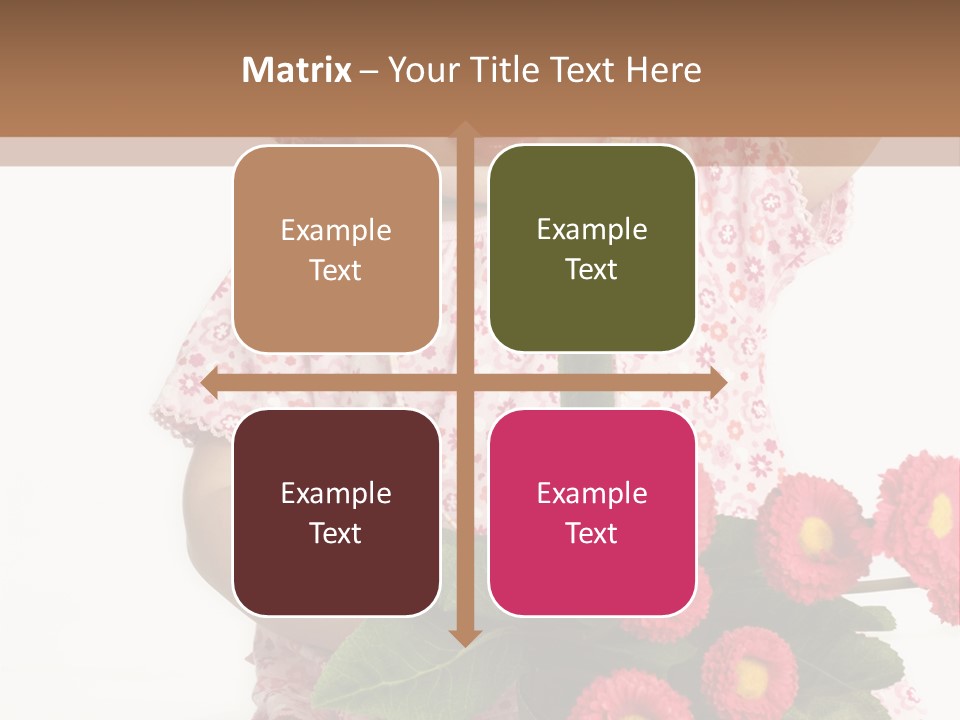 Blumig Newborn Blonde Haare PowerPoint Template