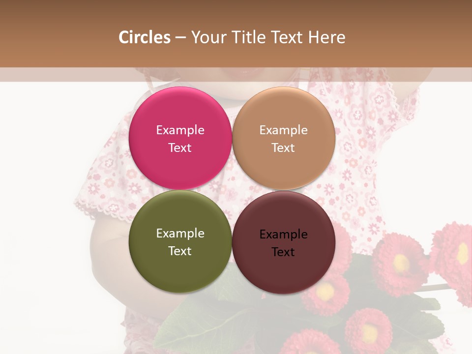 Blumig Newborn Blonde Haare PowerPoint Template