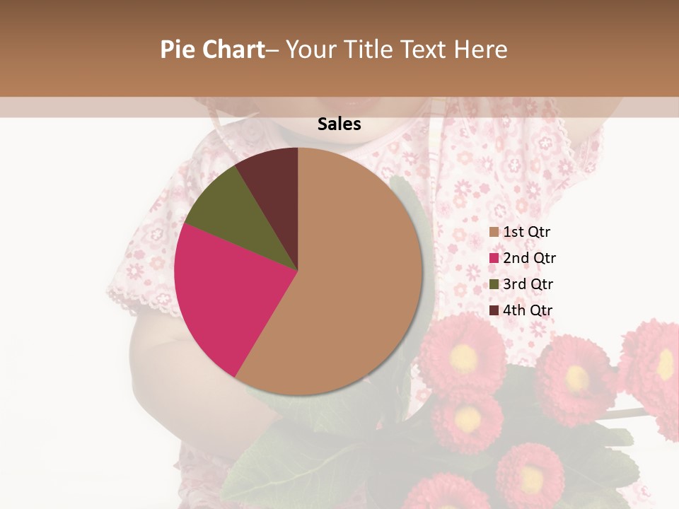 Blumig Newborn Blonde Haare PowerPoint Template