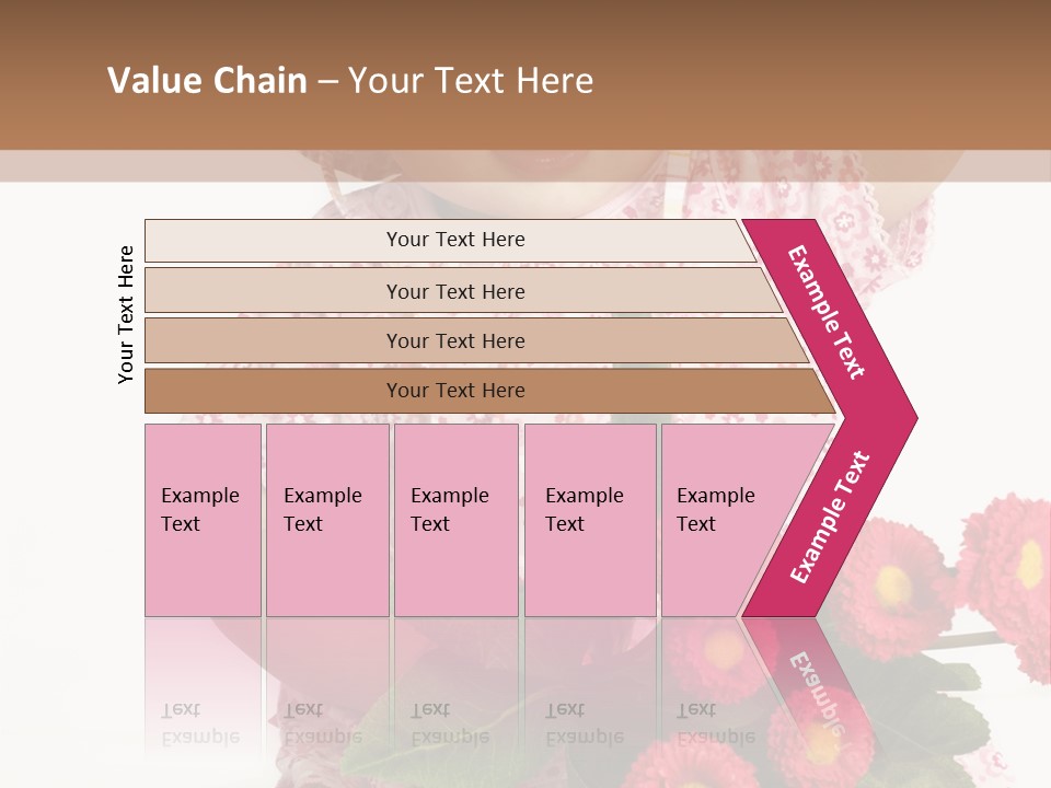 Blumig Newborn Blonde Haare PowerPoint Template