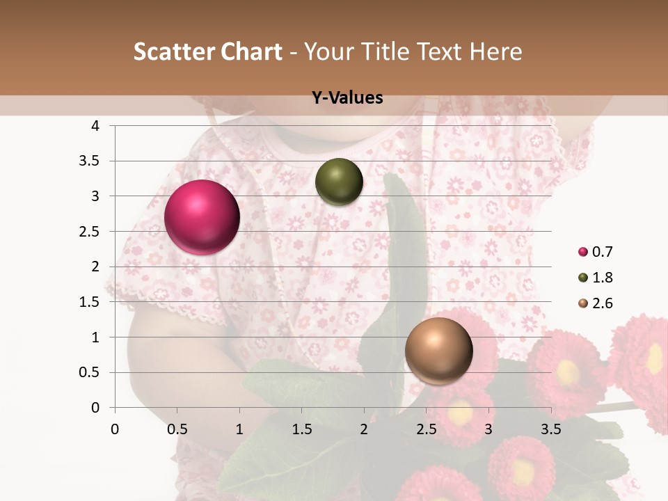 Blumig Newborn Blonde Haare PowerPoint Template