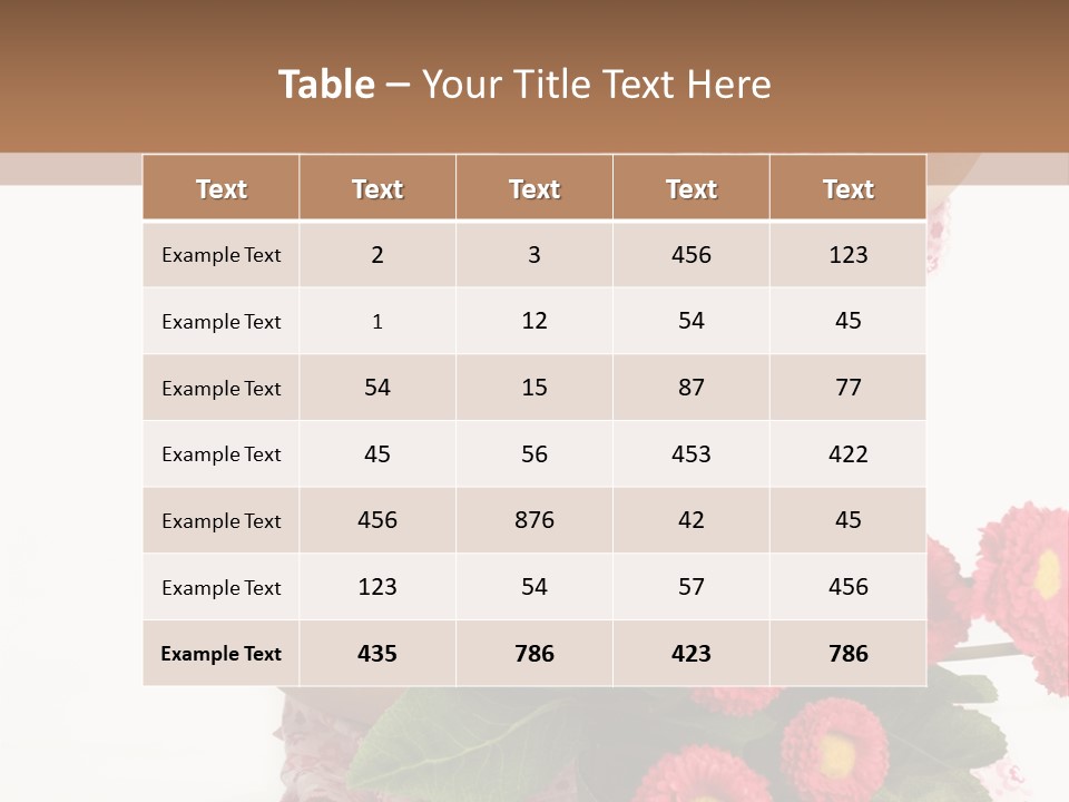 Blumig Newborn Blonde Haare PowerPoint Template