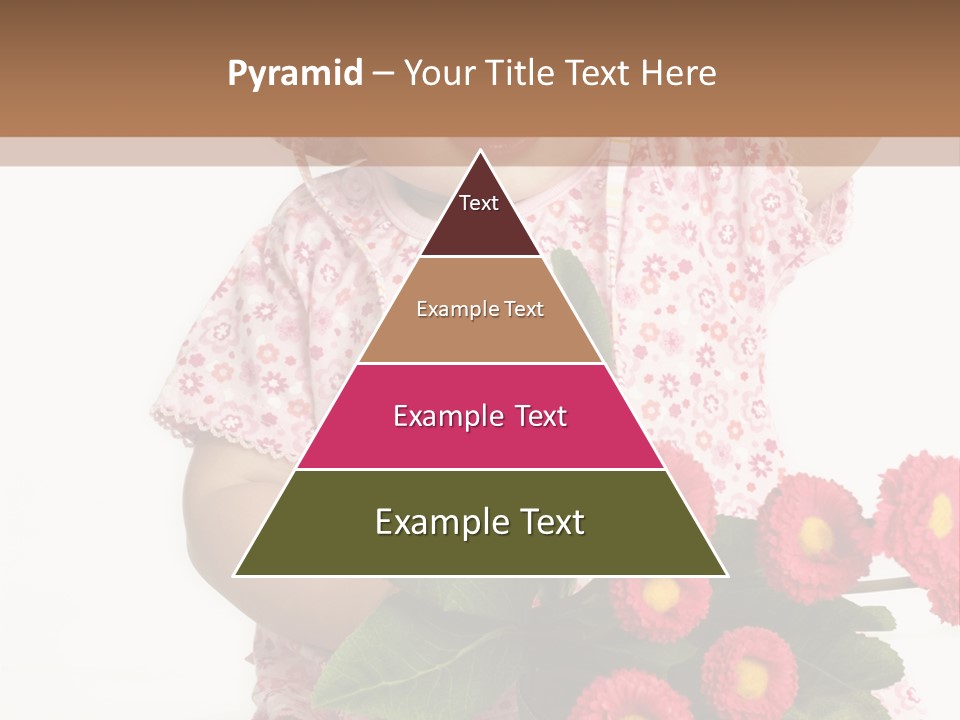 Blumig Newborn Blonde Haare PowerPoint Template