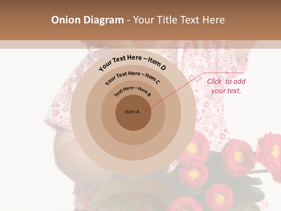 Blumig Newborn Blonde Haare PowerPoint Template