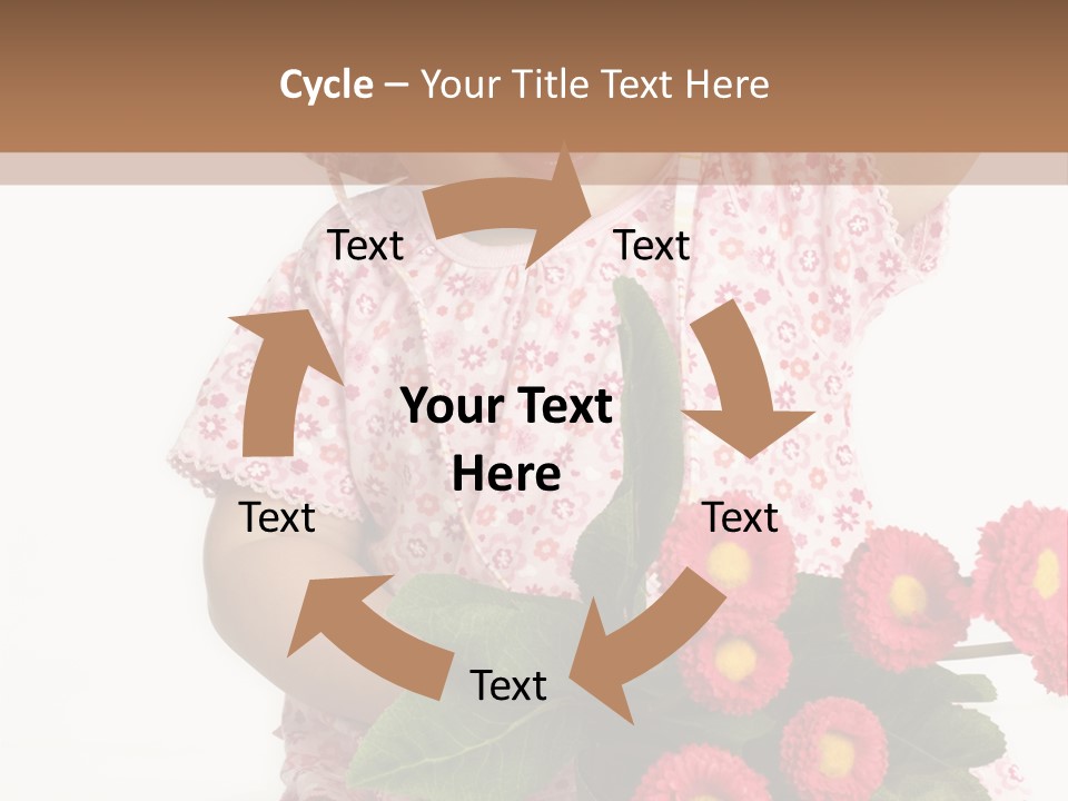 Blumig Newborn Blonde Haare PowerPoint Template
