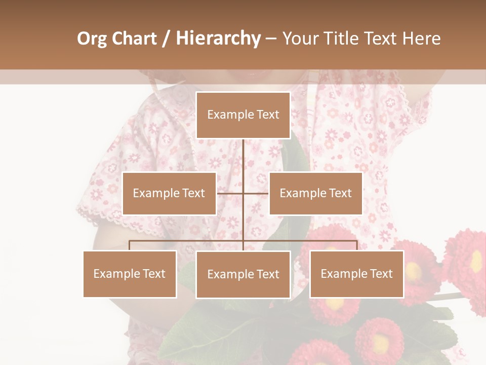 Blumig Newborn Blonde Haare PowerPoint Template