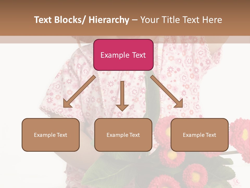 Blumig Newborn Blonde Haare PowerPoint Template