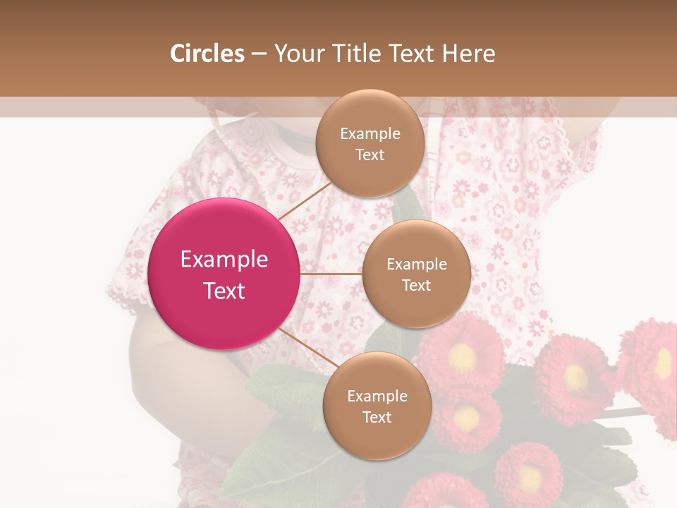 Blumig Newborn Blonde Haare PowerPoint Template