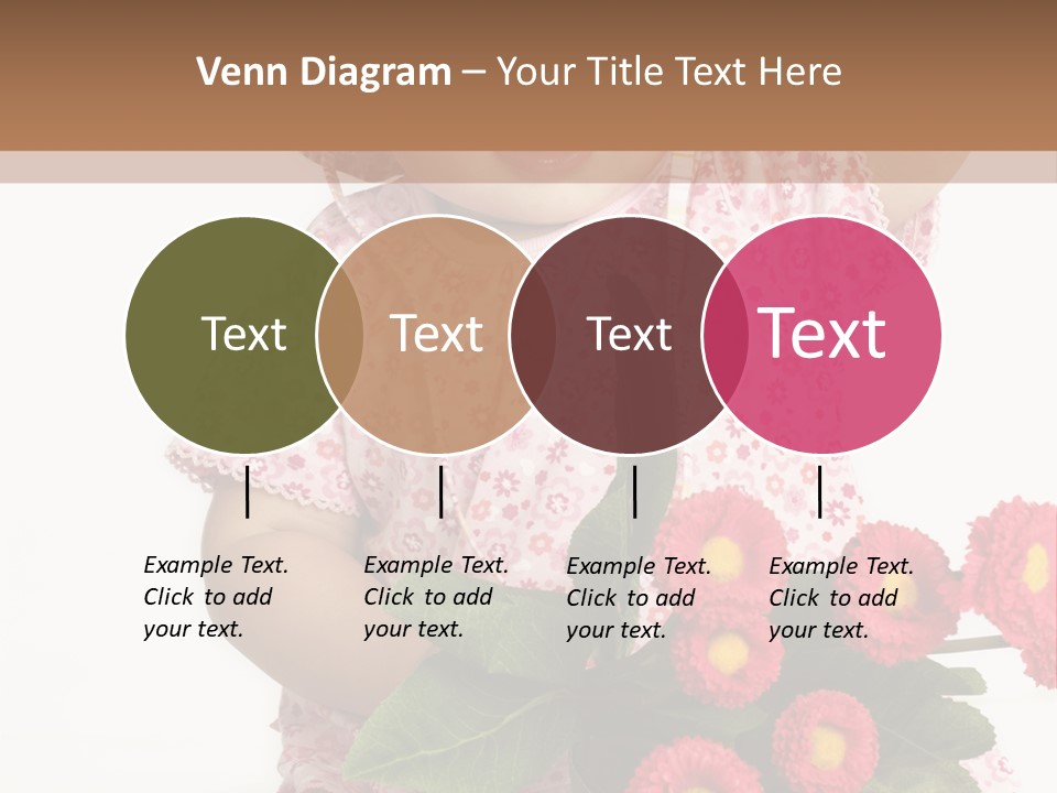 Blumig Newborn Blonde Haare PowerPoint Template