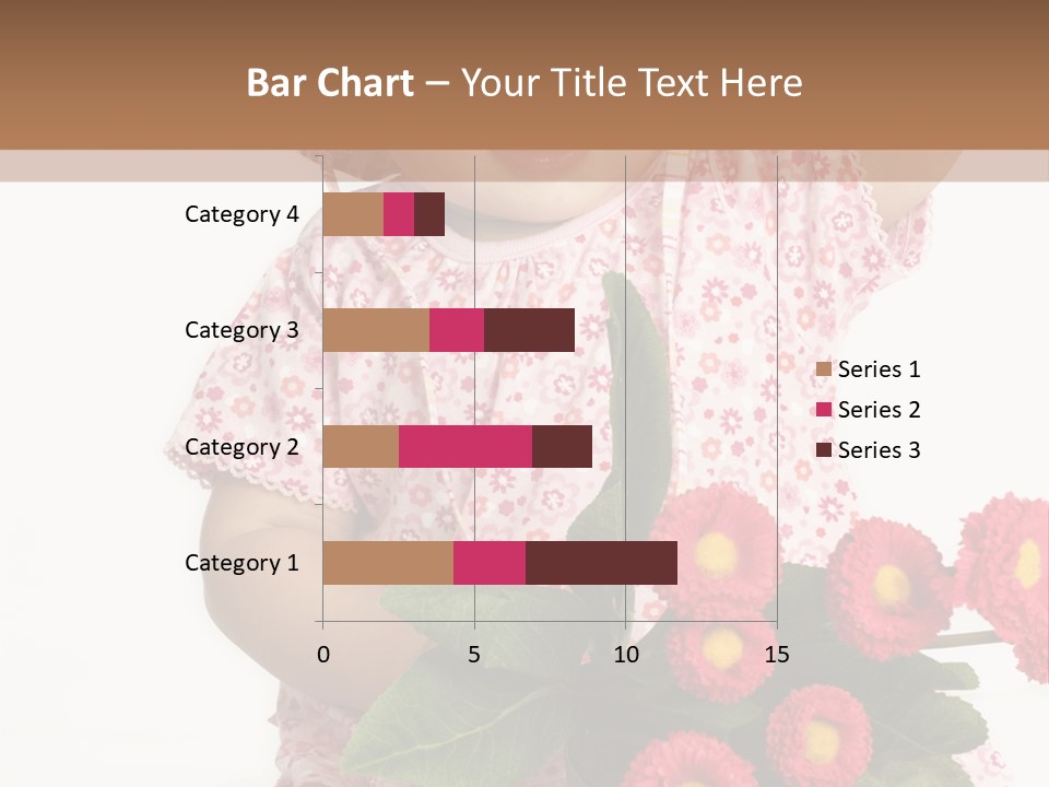 Blumig Newborn Blonde Haare PowerPoint Template