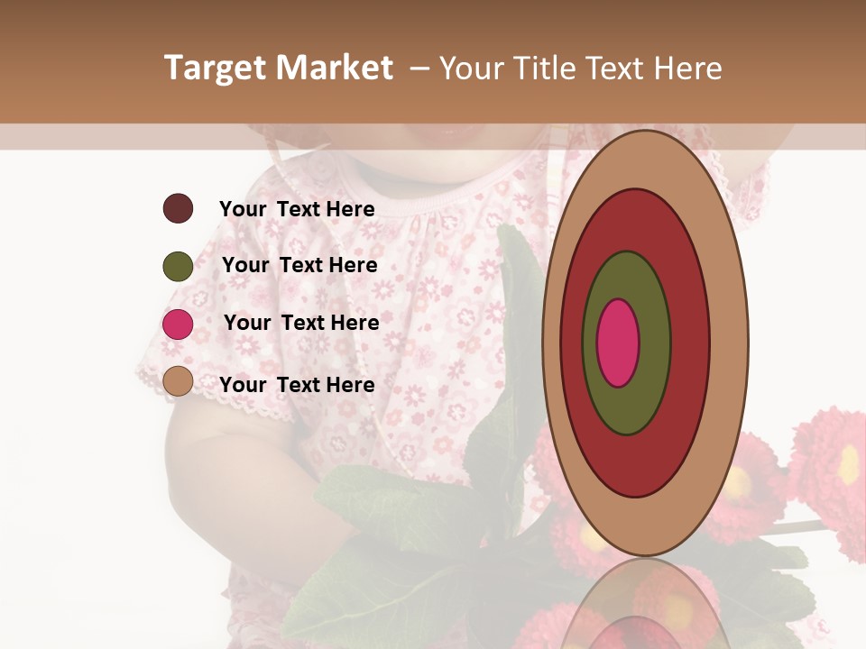 Blumig Newborn Blonde Haare PowerPoint Template