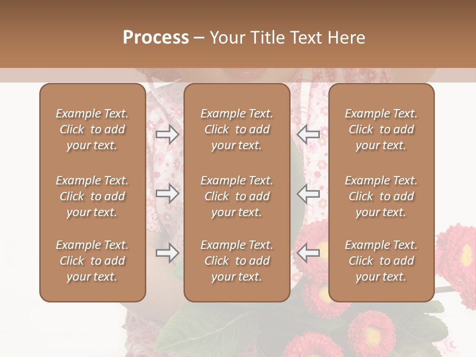 Blumig Newborn Blonde Haare PowerPoint Template