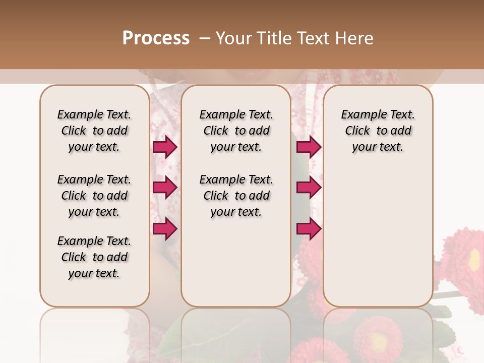 Blumig Newborn Blonde Haare PowerPoint Template
