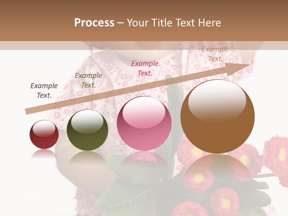 Blumig Newborn Blonde Haare PowerPoint Template