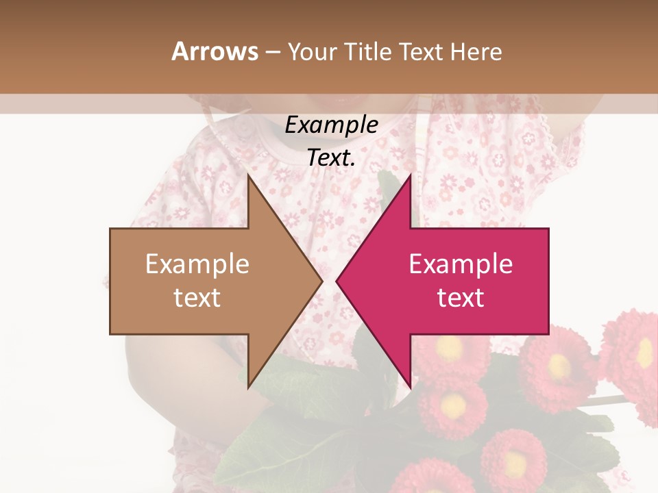 Blumig Newborn Blonde Haare PowerPoint Template