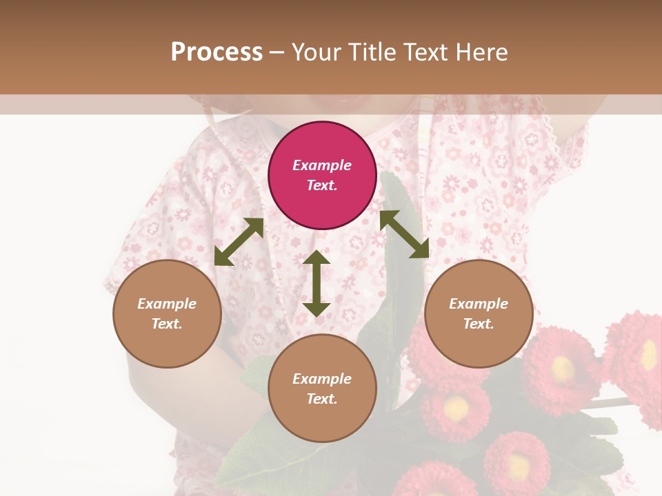 Blumig Newborn Blonde Haare PowerPoint Template