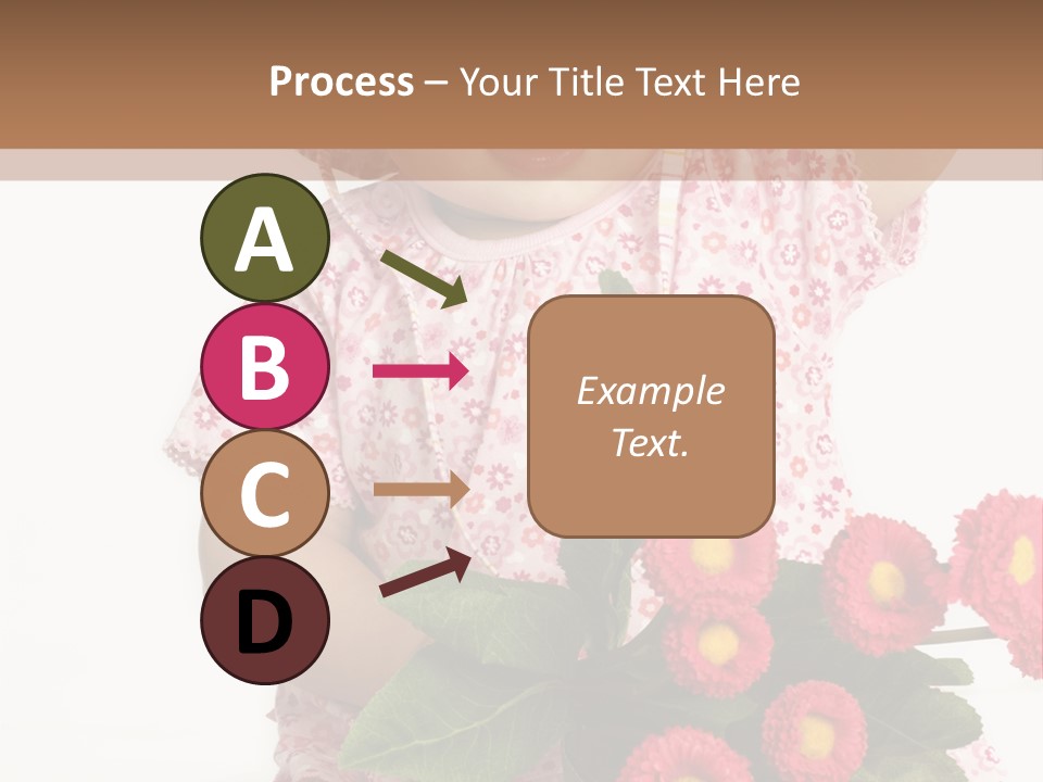 Blumig Newborn Blonde Haare PowerPoint Template