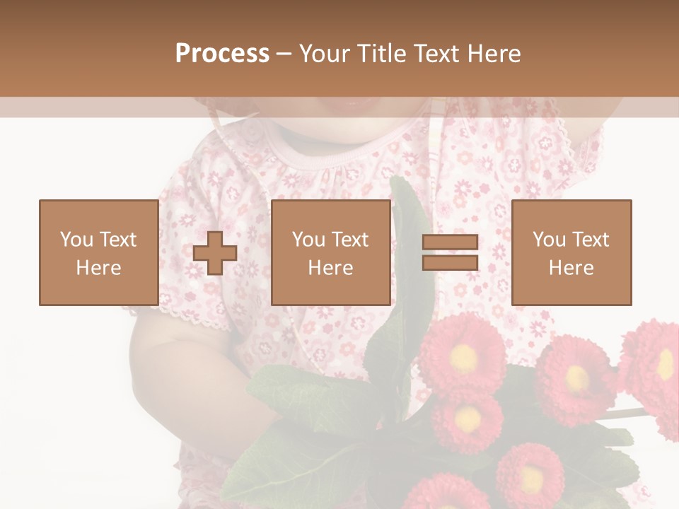 Blumig Newborn Blonde Haare PowerPoint Template