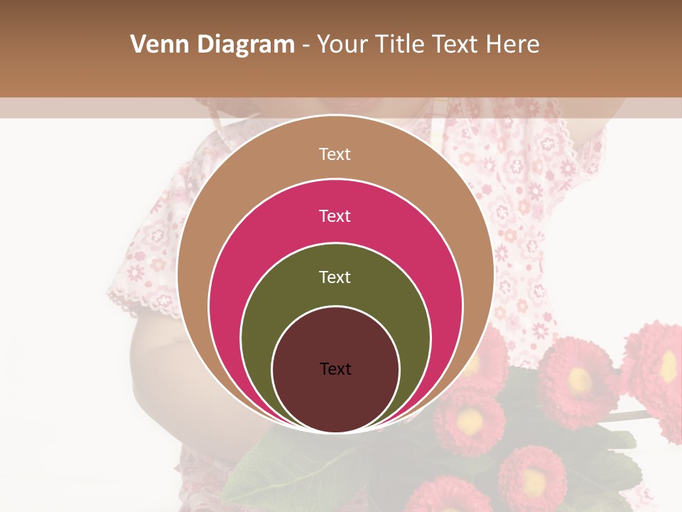 Blumig Newborn Blonde Haare PowerPoint Template