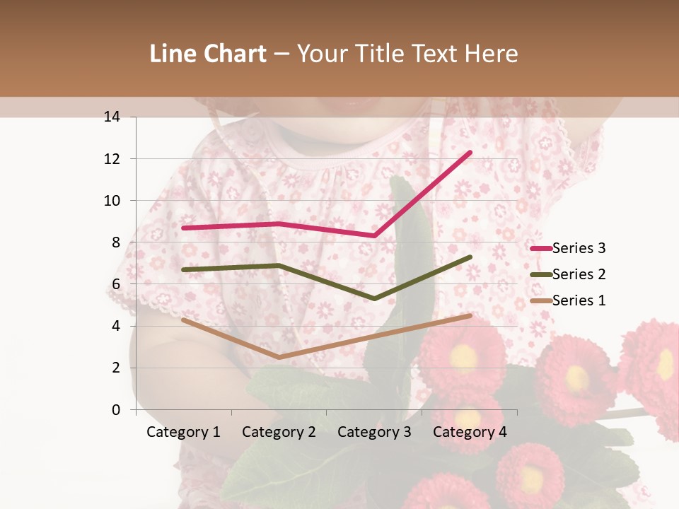 Blumig Newborn Blonde Haare PowerPoint Template