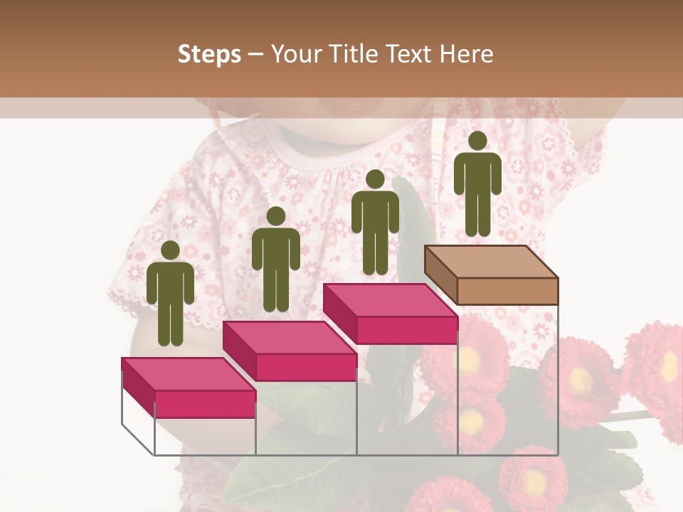 Blumig Newborn Blonde Haare PowerPoint Template