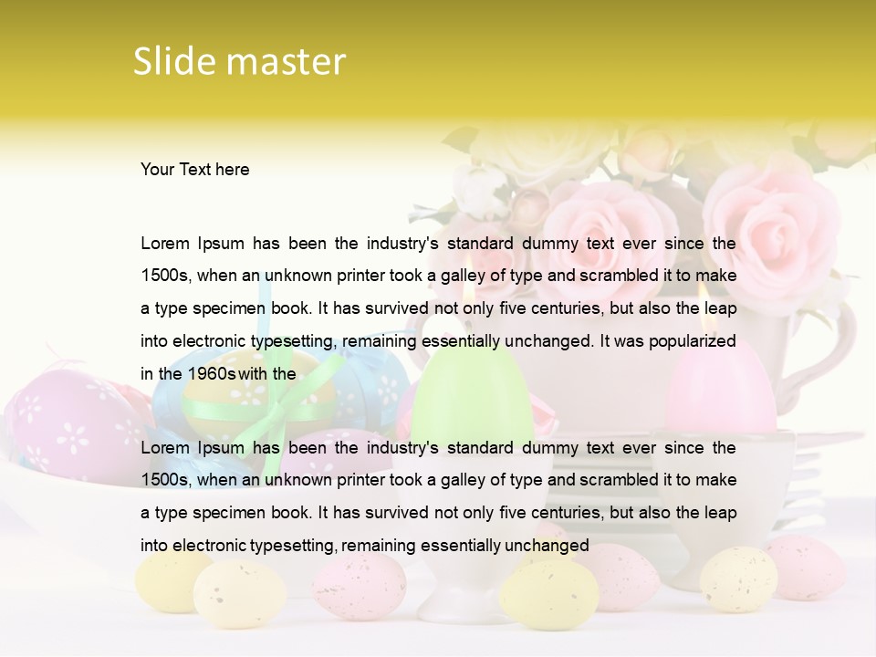 Romantic White Dinner PowerPoint Template