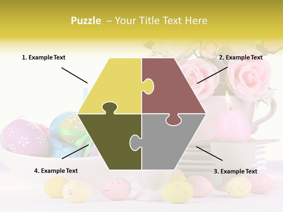 Romantic White Dinner PowerPoint Template