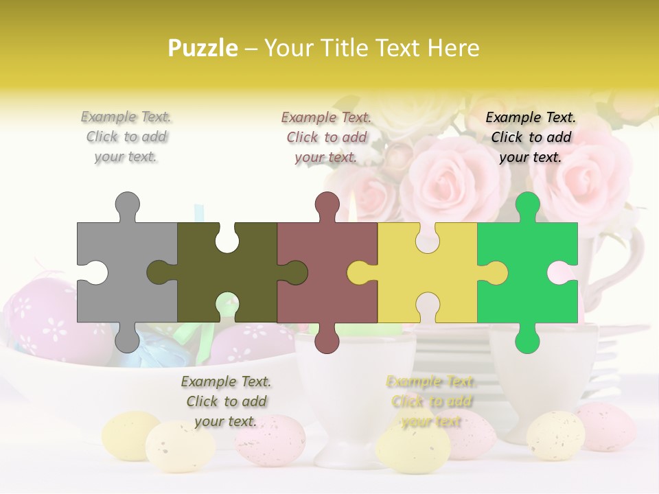 Romantic White Dinner PowerPoint Template