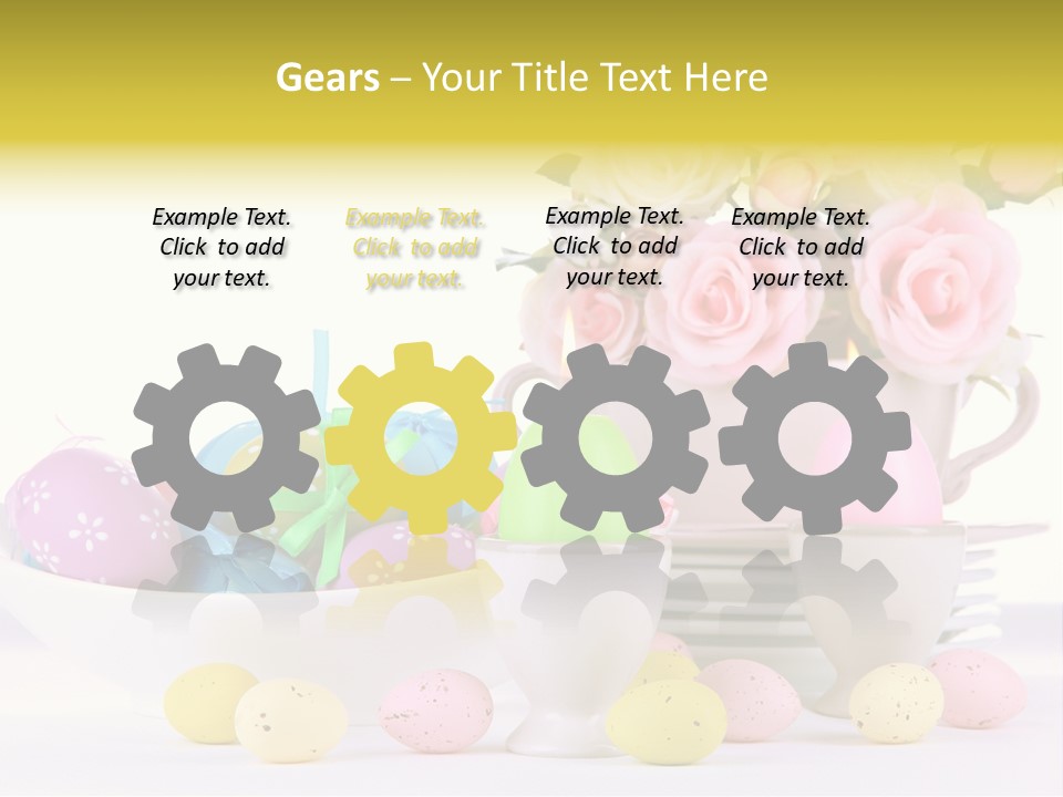 Romantic White Dinner PowerPoint Template