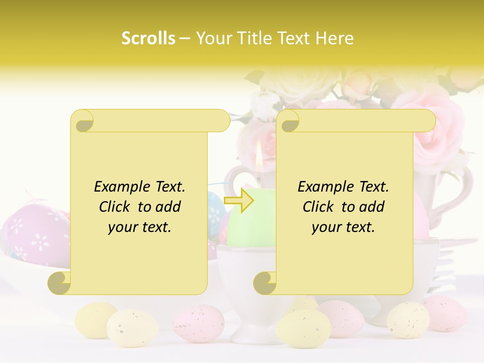 Romantic White Dinner PowerPoint Template