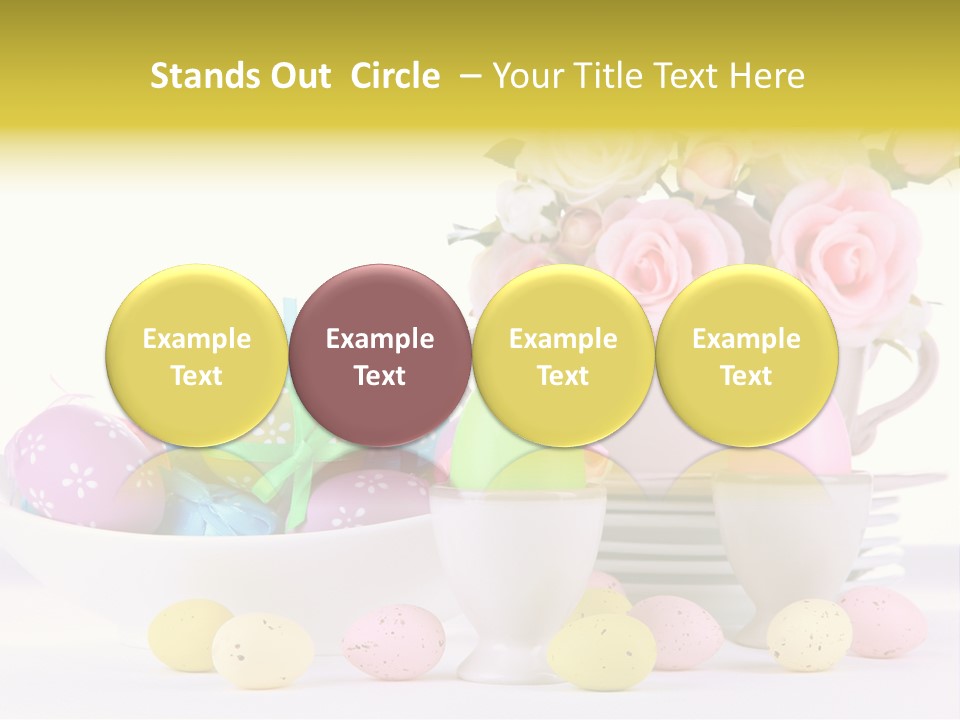 Romantic White Dinner PowerPoint Template