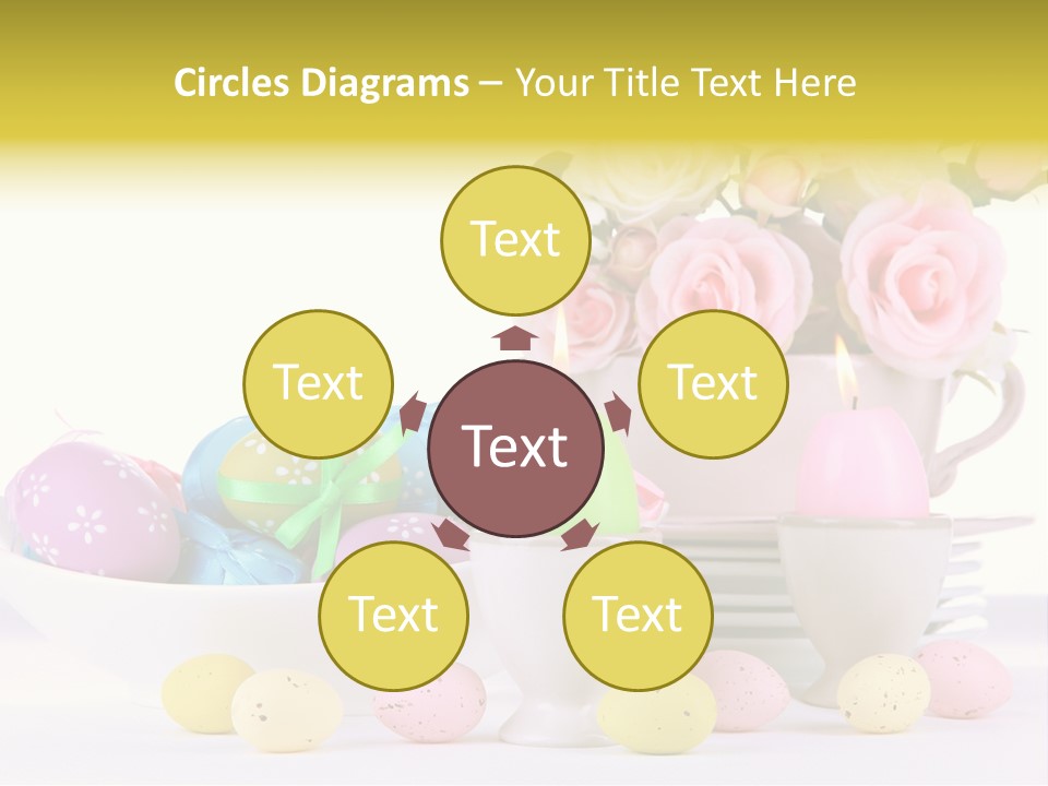 Romantic White Dinner PowerPoint Template