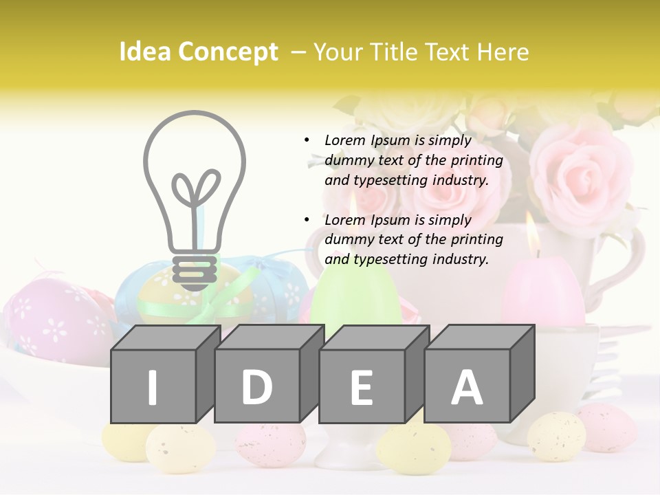 Romantic White Dinner PowerPoint Template