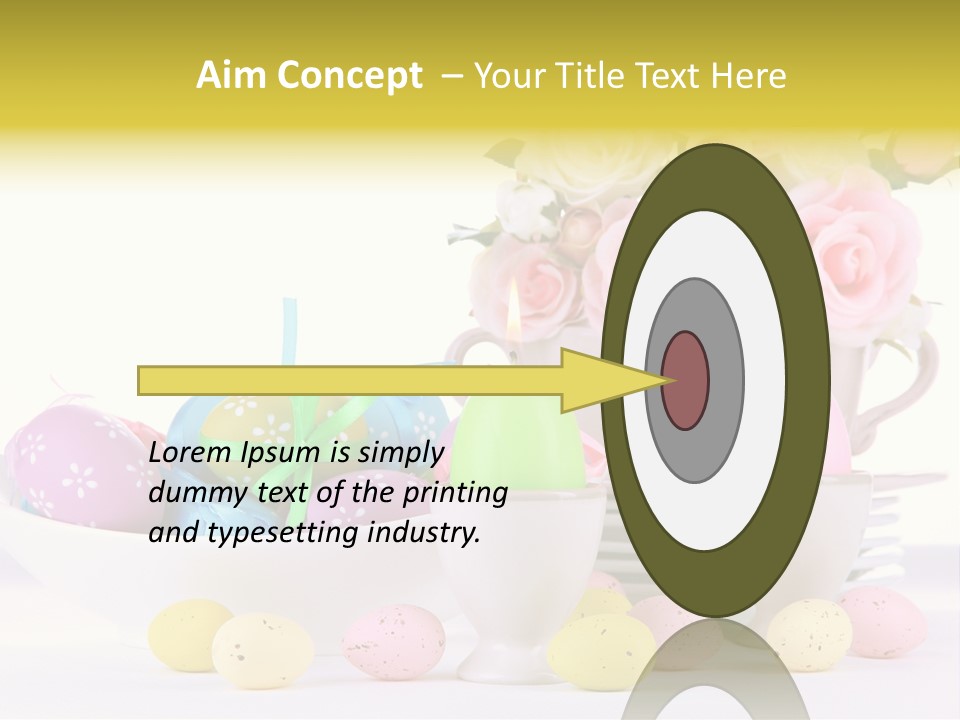 Romantic White Dinner PowerPoint Template