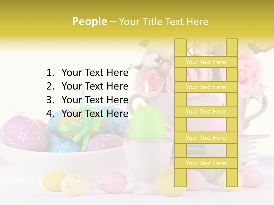 Romantic White Dinner PowerPoint Template