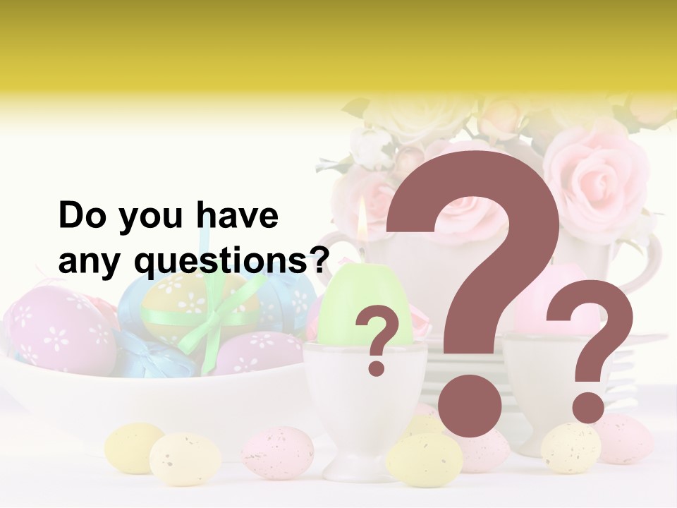 Romantic White Dinner PowerPoint Template