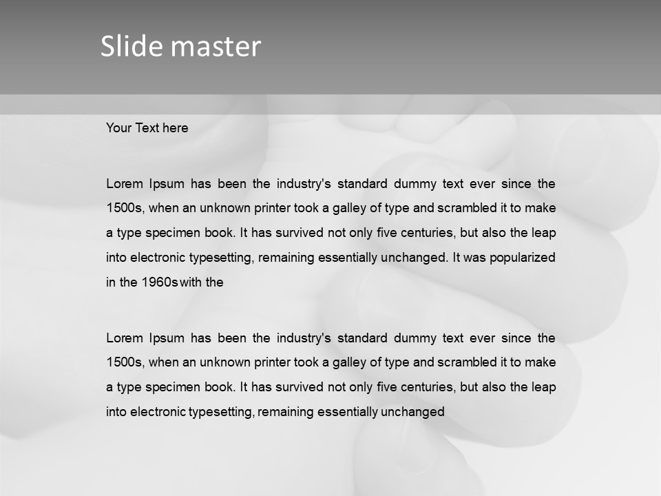 Child And Mother Security Child Foot PowerPoint Template