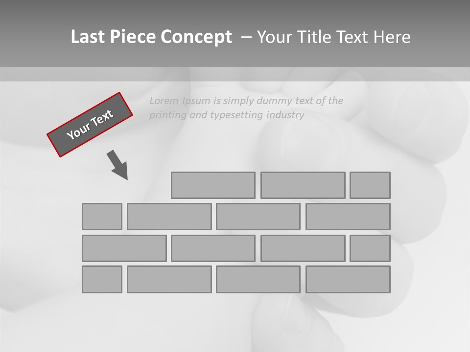 Child And Mother Security Child Foot PowerPoint Template
